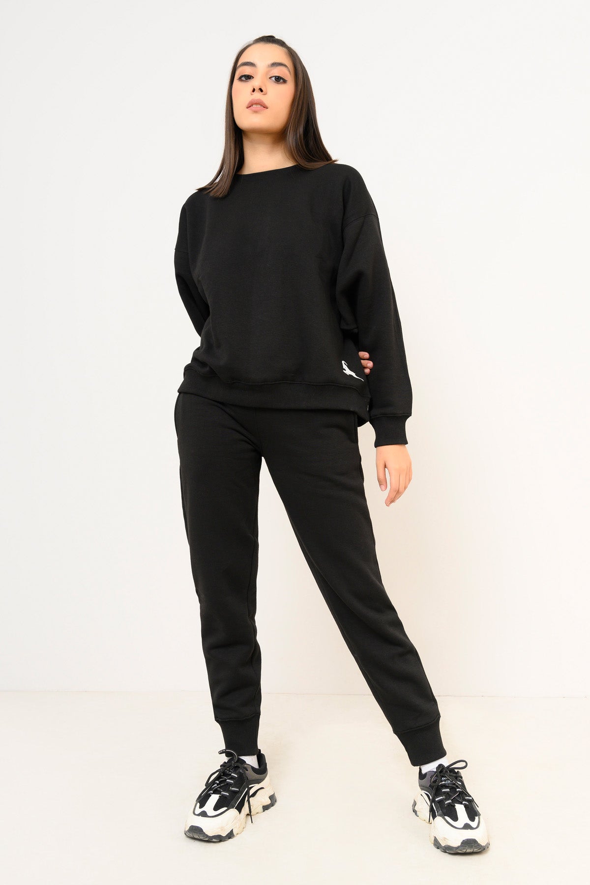Black Printed Sweatshirt – Wild Goat Clothing