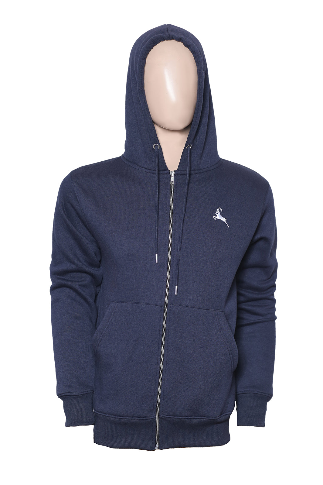 Navy Blue Zipper Hoodie