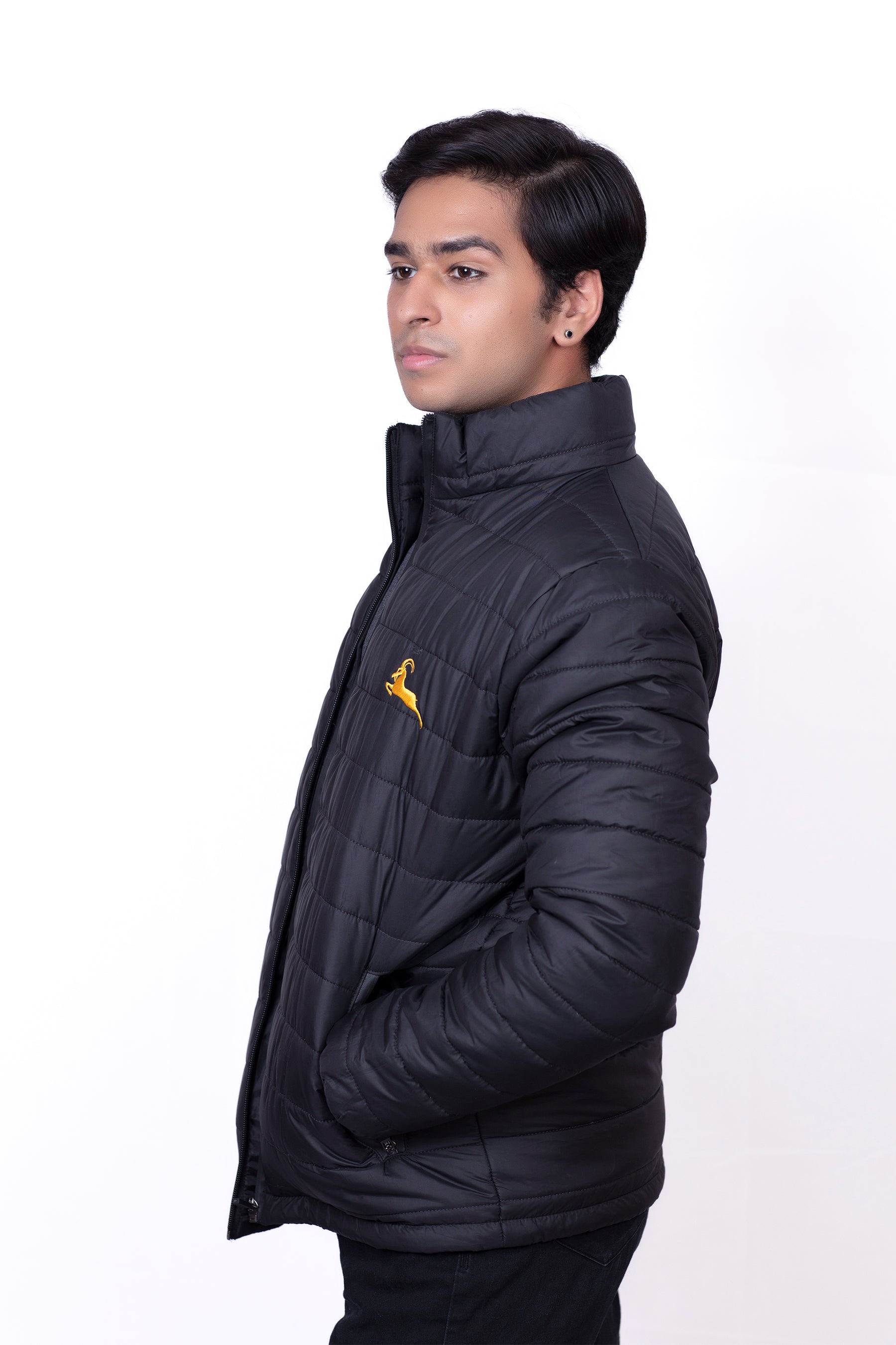 QUILTED JACKET - BLACK