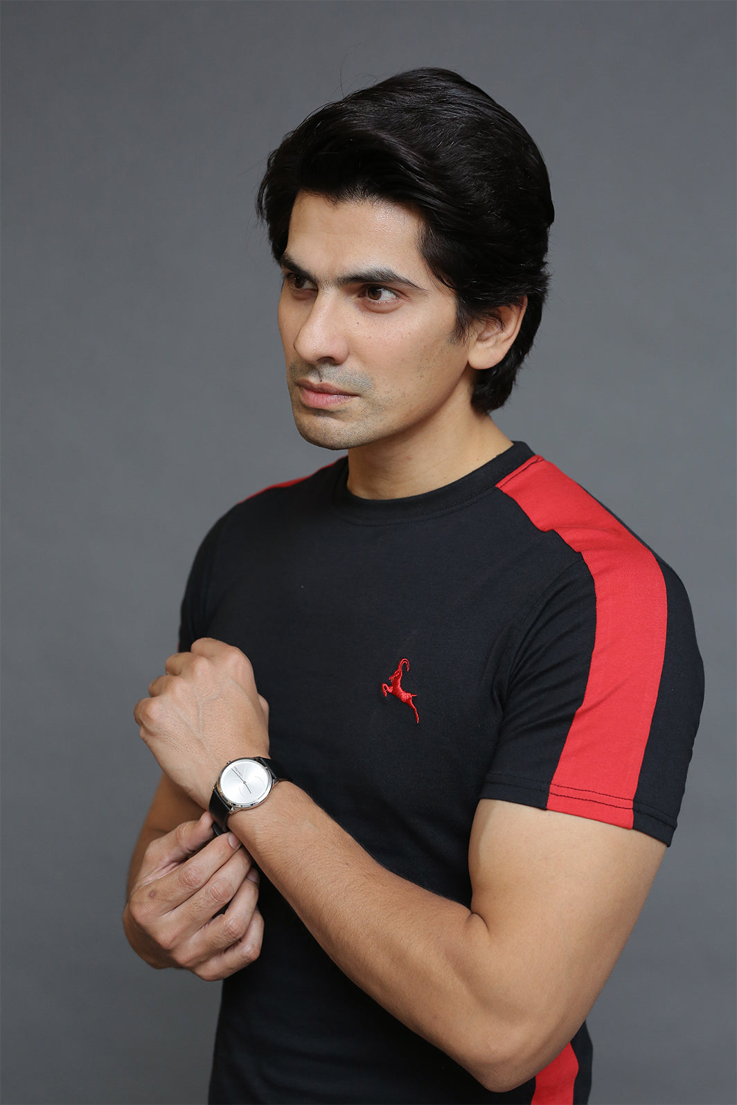 Black with Red T-Shirt