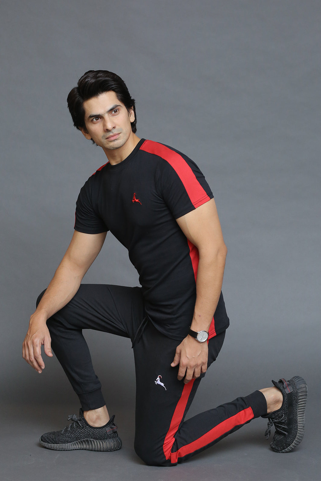 Black with Red T-Shirt