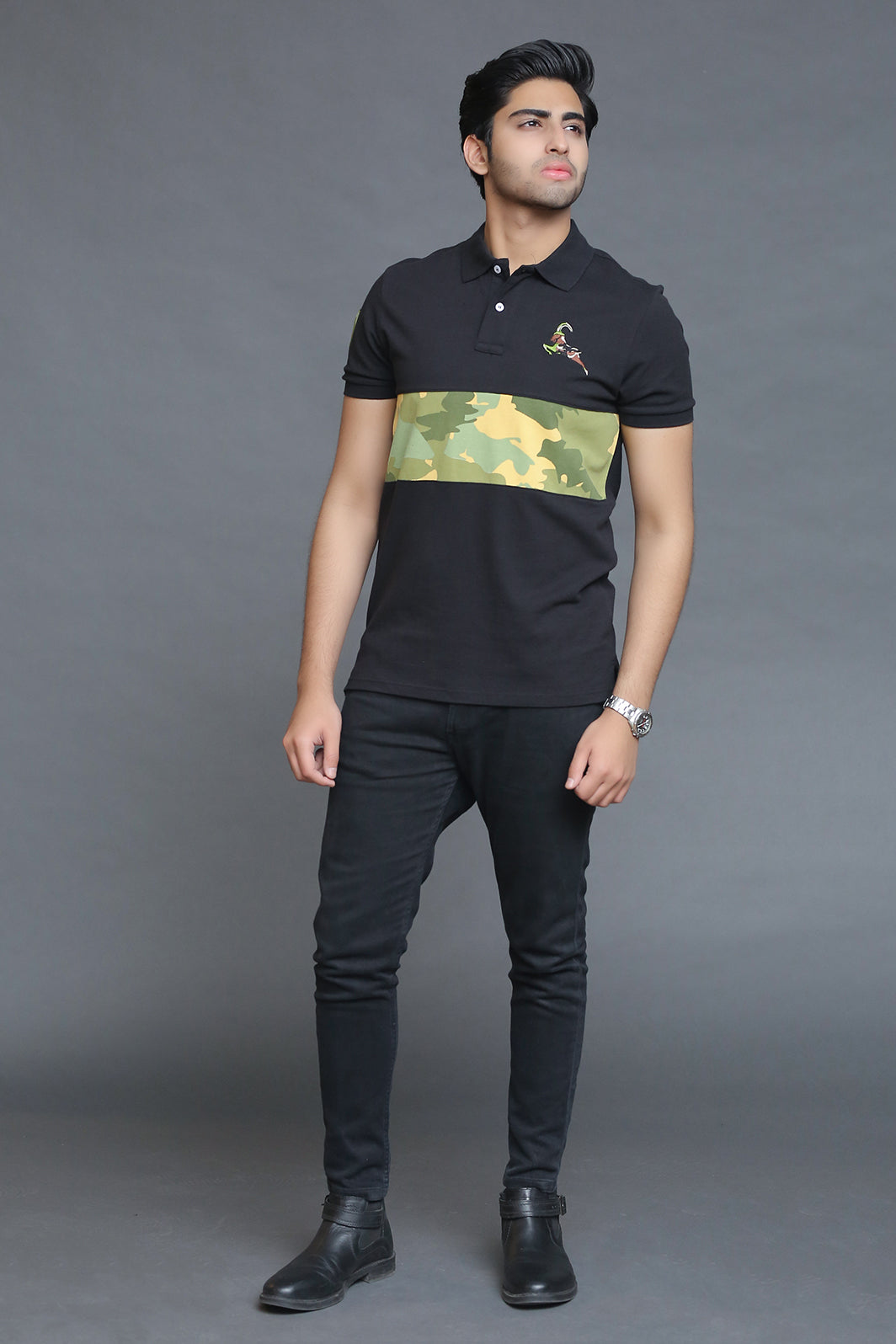 Camo Printed Polo