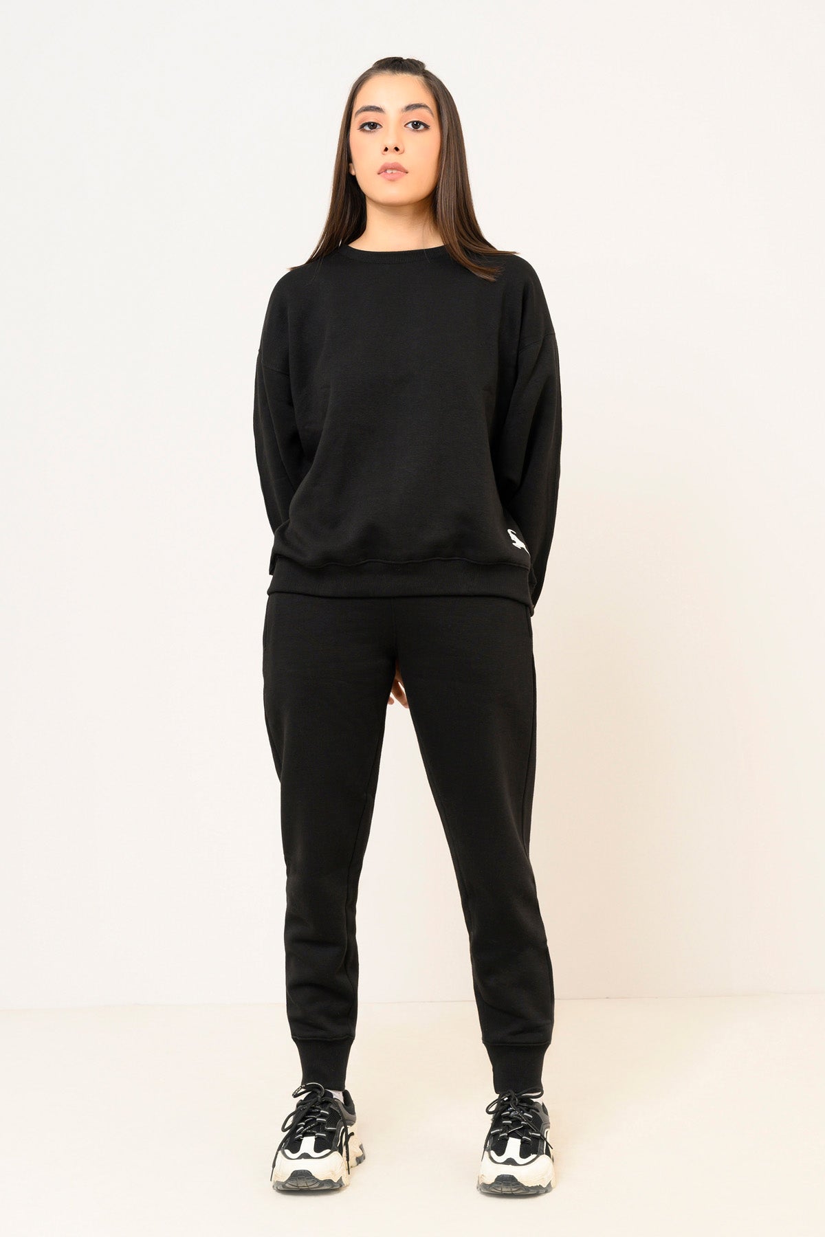 Black Sweatshirt Tracksuit