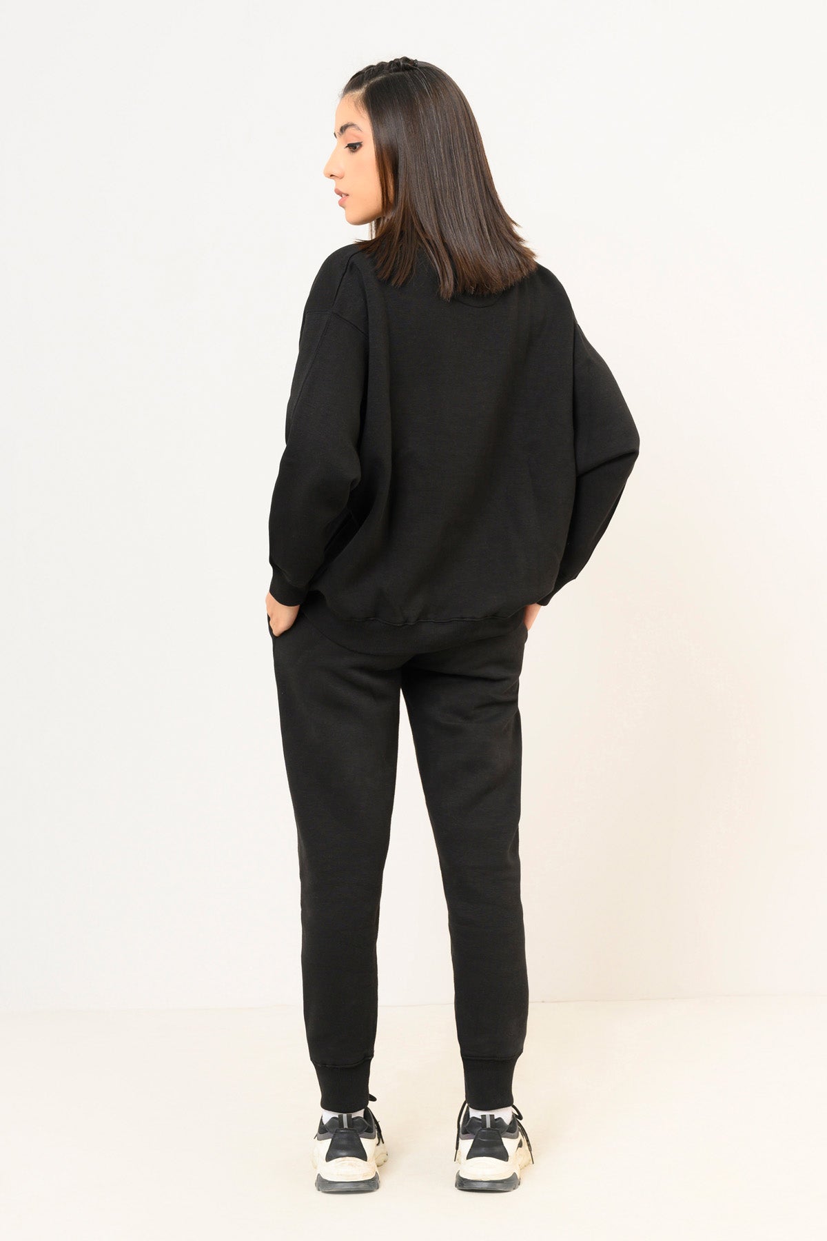 Black Sweatshirt Tracksuit