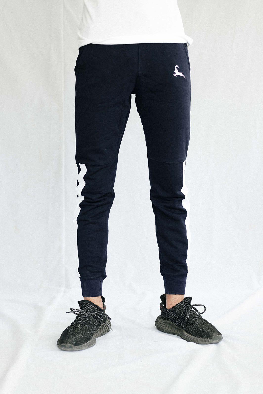 Navy Blue with White Jogger Pant